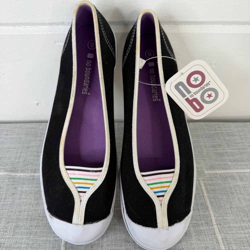 Y2K Deadstock No Boundaries Flats Size 8 Scene Shoes‎ Girl